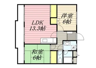 メゾンドFuji2【1階】の間取り