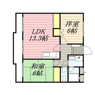 メゾンドFuji2【3階】の間取り