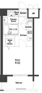 エンクレスト天神MODE【3階】の間取り