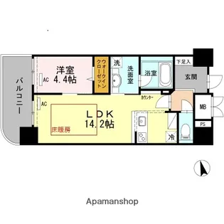 ウェルブライト博多ステーション【10階】の間取り