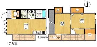 DUPLEST F ARVITA【1階】の間取り