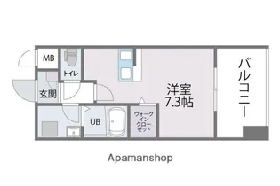 トラストレジデンス博多駅南【11階】の間取り