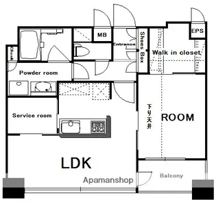 エンクレストベイサイド通り【14階】の間取り