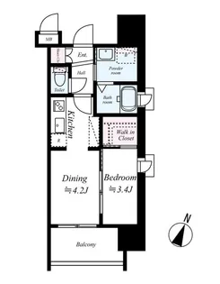 サヴォイ グランデ ウォーターサイド【13階】の間取り