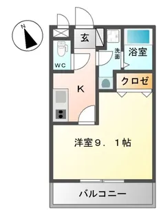 Claire K(クレア ケイ)【1階】の間取り