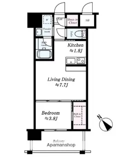 ALFACIO DE CLAVE【8階】の間取り