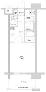 エンクレスト大博通りAPEX【2階】の間取り