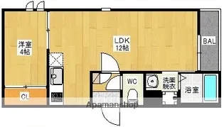GRANDTIC FERIO【1階】の間取り