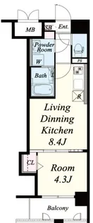 エルヴィータ駅南【0902号室】の間取り
