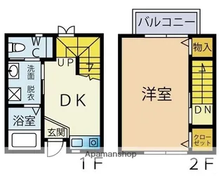 セーブル六本松南【1階】の間取り
