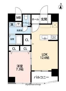 エグゼ博多コンドミニアム【4階】の間取り