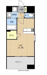 LIBTH吉塚【404号室】の間取り