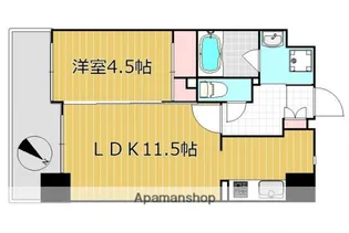 ラ・フルール博多駅南【2階】の間取り