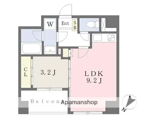 MDIブレス薬院駅南【5階】の間取り
