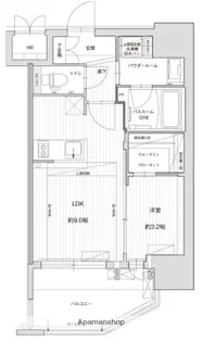 グランフォーレ六本松スタイル【9階】の間取り