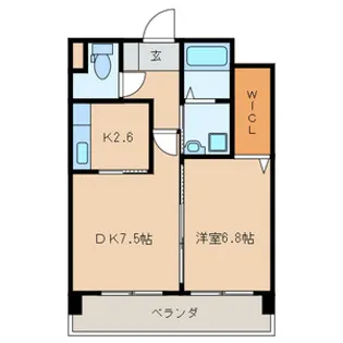 アスティオスみやび【403号室号室】の間取り