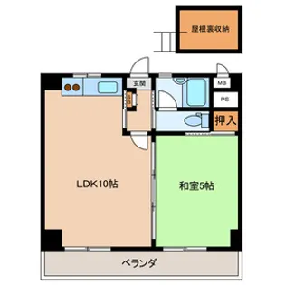 リバーサイド三和【4階】の間取り