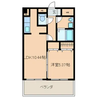 パークラガッツア【205号室号室】の間取り