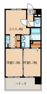 アジリア博多イースト【710号室号室】の間取り