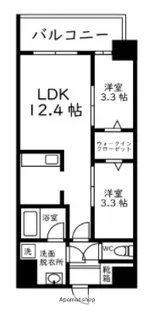 MODERN PALAZZO大名【5階】の間取り
