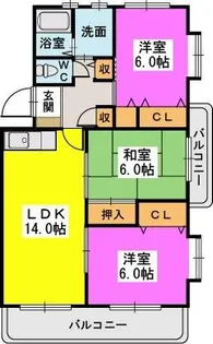 阿部第3ビル【3階】の間取り