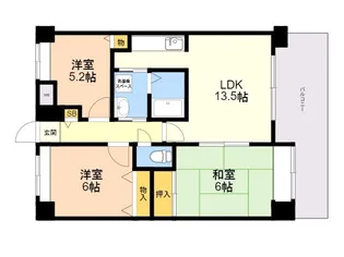 グランドゥール・オニクラ【401号室】の間取り