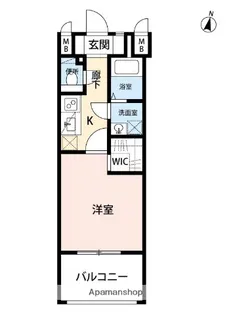 RUPIEレジデンス赤坂南【5階】の間取り