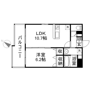グランドゥール清水【5階】の間取り