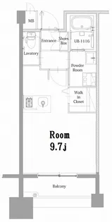 エンクレスト呉服町【3階】の間取り
