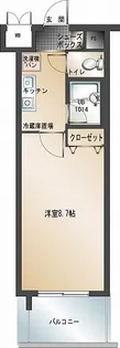 エンクレスト博多駅南【3階】の間取り