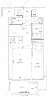 グランフォーレ博多駅プレミア【13階】の間取り