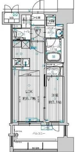 グランフォーレ千早マークスクエア ウエストウイング【4階】の間取り
