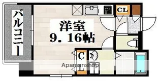 1Rの間取り画像