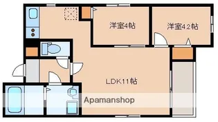 リテラV(ファイブ)【1階】の間取り