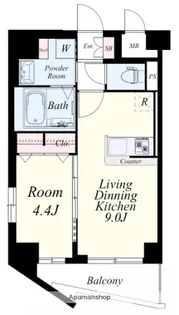 リシェ薬院【5階】の間取り