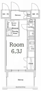 エンクレスト天神GLEE【12階】の間取り