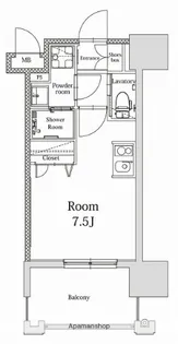 エンクレストALIVE白金【7階】の間取り