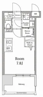エンクレストALIVE白金【8階】の間取り
