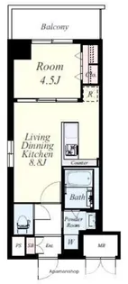プレジール薬院テラス【10階】の間取り