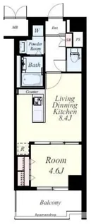 プレジール薬院テラス【7階】の間取り