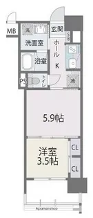 RJRプレシア百年橋【2階】の間取り