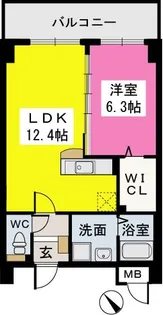 エクセル半道橋【3階】の間取り