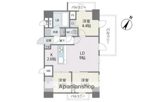 MODERN PALAZZO 天神南Ⅱ【10階】の間取り