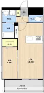 KL TOJIN EAST【2階】の間取り
