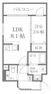 MODERN PALAZZO山王Grow【2階】の間取り