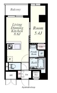 シャンボールなごみ【8階】の間取り