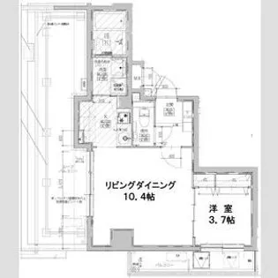 プライマル福岡平尾【4階】の間取り