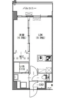 S-RESIDENCE中呉服【6階】の間取り