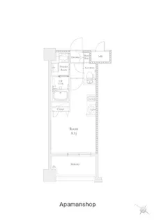 エンクレスト天神南PURE【10階】の間取り