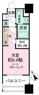 パークアクシス福岡県庁前【12階】の間取り
